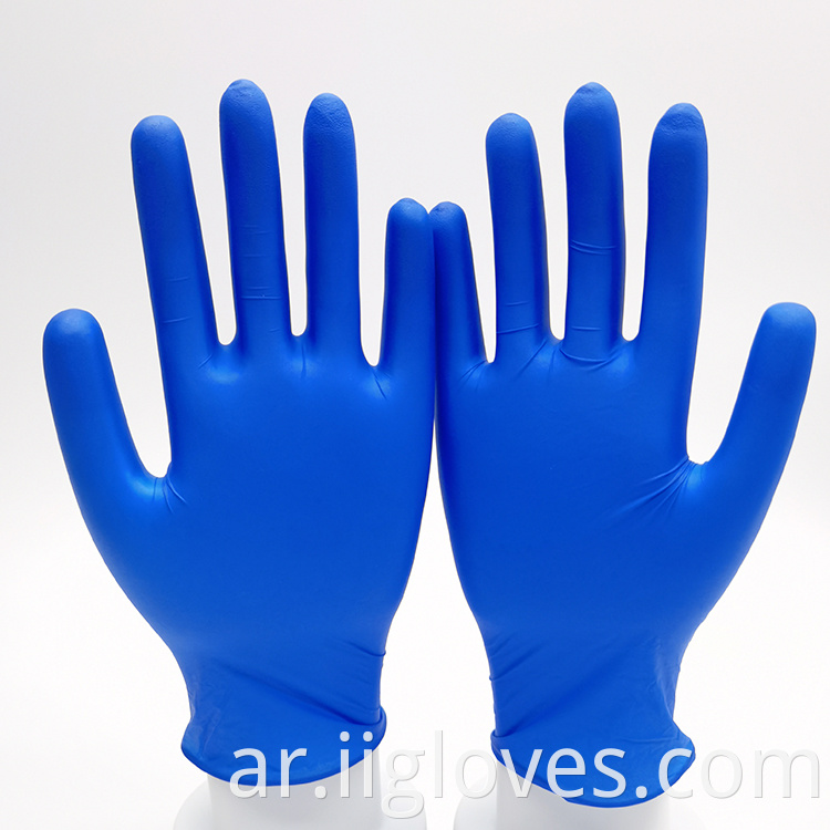 Guantes de nitrilos handschuh guanti في ألوان Nitrile 100pcs Box Powder قفازات نايتريل خالية